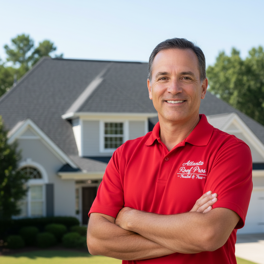 The New Roof owner smiling with customers